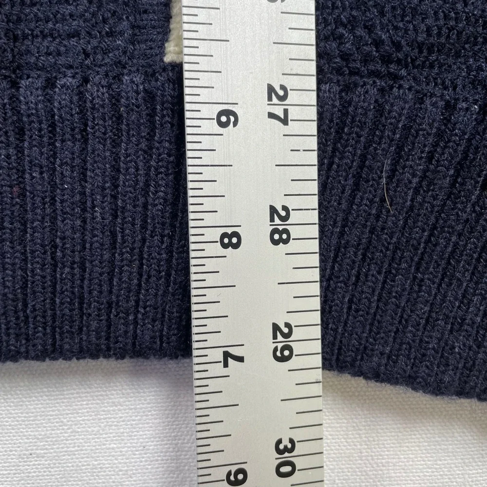 Jason Evans Mens 4X Navy Blue Like Cooji Textured Knit Crewneck Sweater